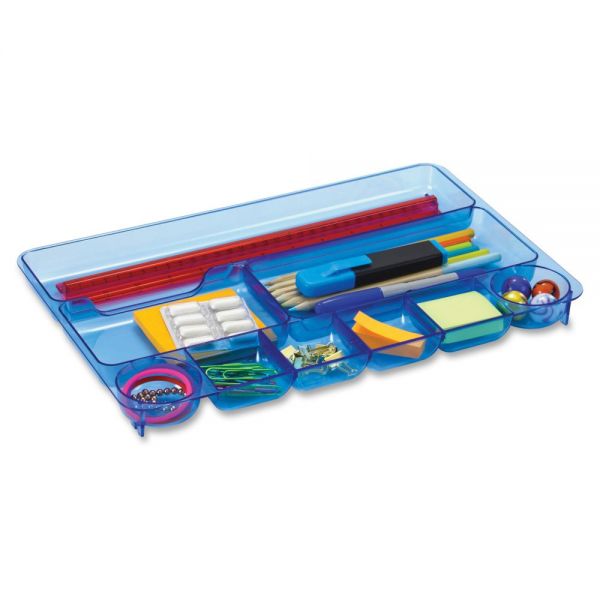 OIC23216 OIC Blue Glacier 9-comprtmt Drawer Tray