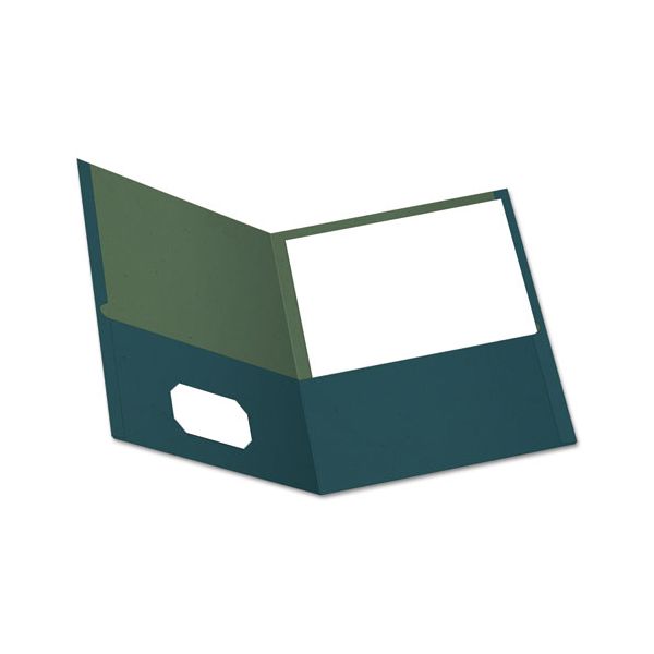 OXF78502 Oxford Earthwise by Oxford 100% Recycled Paper Twin-Pocket Portfolio, Blue