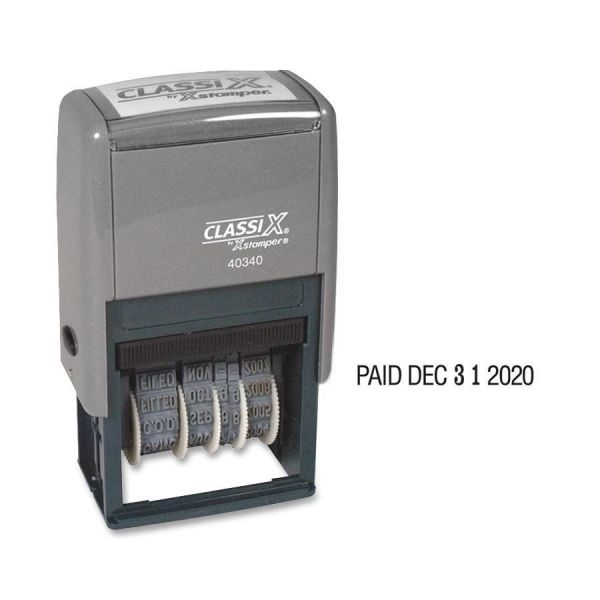 XST40340 Xstamper Self-Inking Micro Message Dater