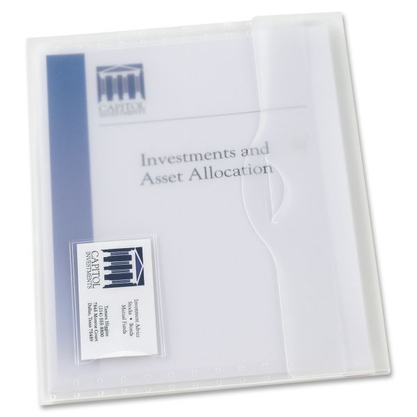 AVE72278 Avery Translucent Document Wallets, Letter, Polypropylene, Translucent, 12/Box