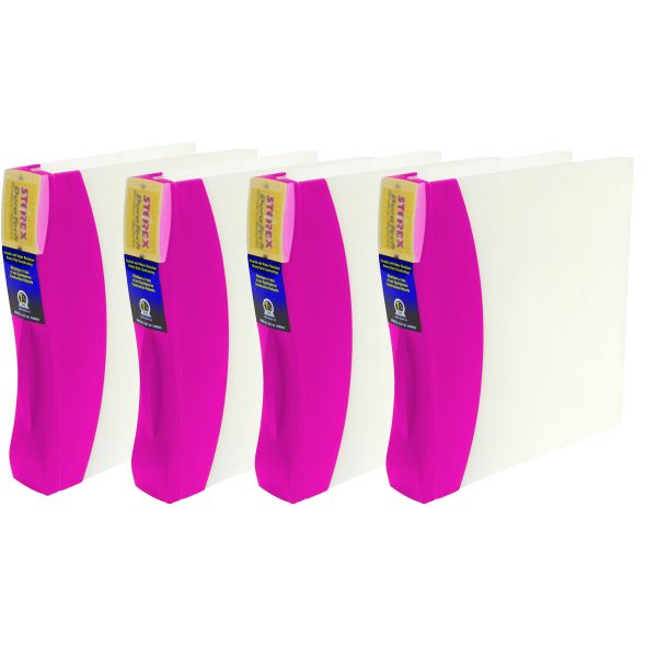 STX22232U04C Storex 1.5" DuraTech Binder, Pink (Case of 4)