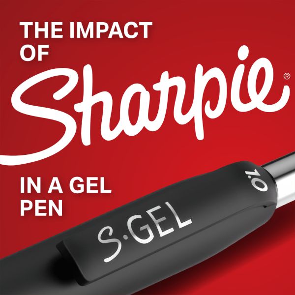 Sharpie S-Gel, penna gel, corpo in metallo rame, punta media
