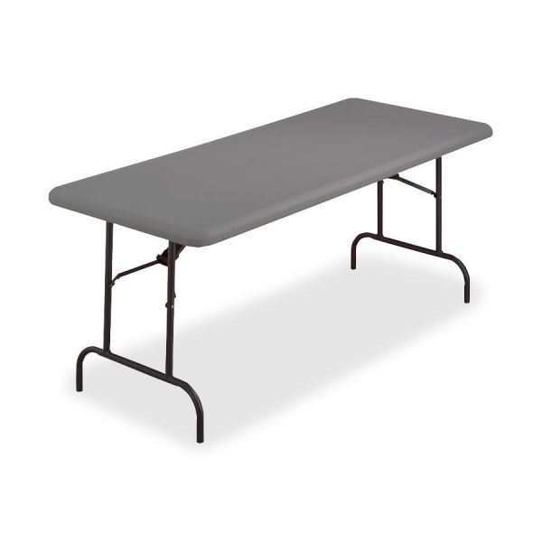 ICE65227 Iceberg IndestrucTables Too 1200 Series Resin Folding Table, 72w x 30d x 29h, Charcoal