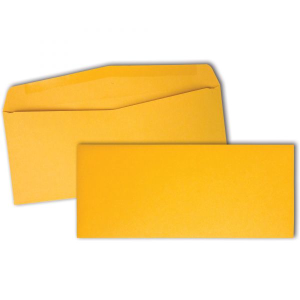 QUA11162 Quality Park Kraft Envelope, #10, 4 1/8 x 9 1/2, Brown Kraft, 500/Box