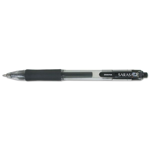 ZEB46036 Zebra Sarasa Retractable Gel Pen, Assorted Ink, Medium, 36/Pack