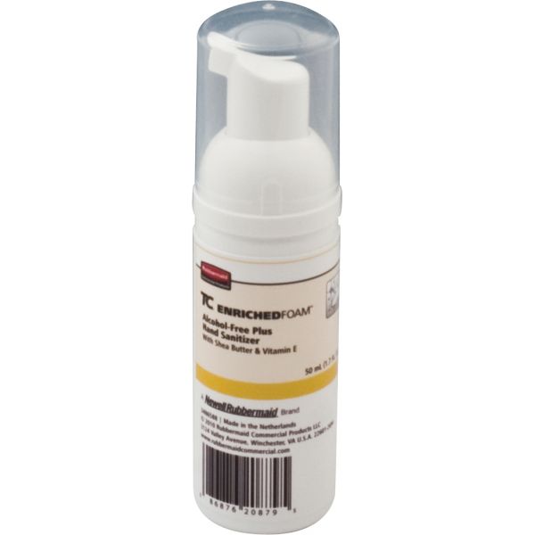RCP3486577 Rubbermaid Flex Enriched Foam Alcohol-Plus E3 Hand Sanitizer Refill, 1300mL, Clear, 3/Carton