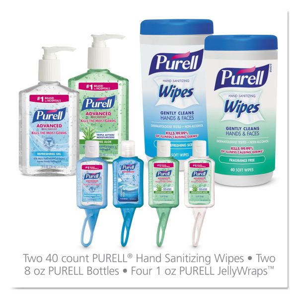 GOJ9120K1EC PURELL On the Go Hand Sanitizer Kit, Assorted, 8 Pieces, 6 Kit/Carton
