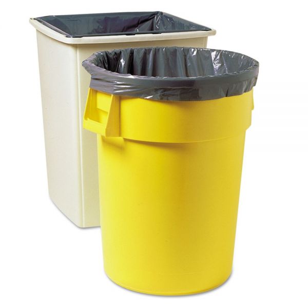 RCP500788GRA Rubbermaid Commercial Linear Low Density Can Liners, 32gal, 2mil, 34w x 39h, Gray, 300/Carton