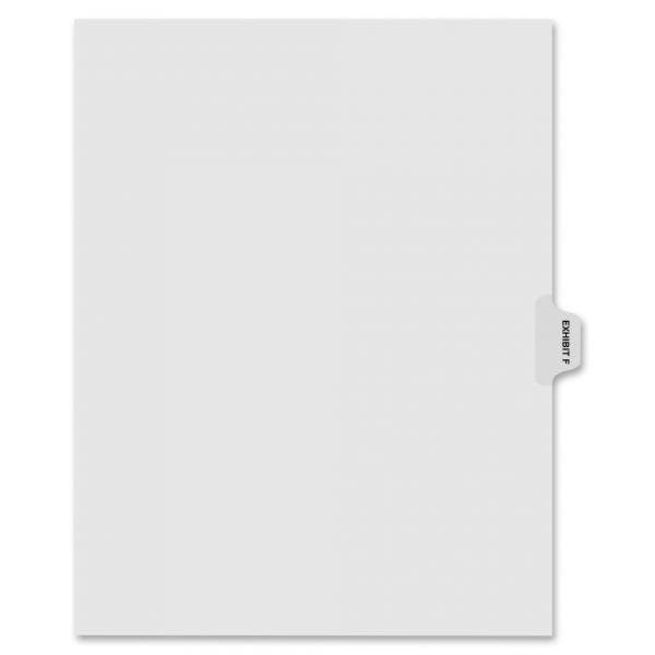 KLF91856 Kleer-Fax 90000 Series Side-Tab Legal Exhibit Index Dividers