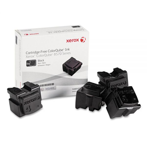 XER108R00930 Xerox 108R00930 Solid Ink Stick, Black, 4/Box