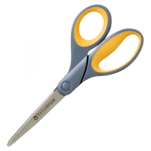ACM13526 Westcott Titanium Bonded Scissors With Soft Grip Handles, 7" Straight