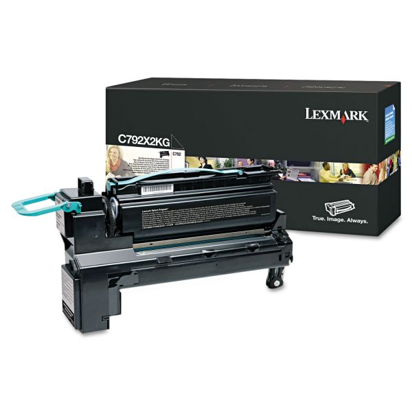 LEXC792X2KG Lexmark C792X2KG Extra High-Yield Toner, 20,000 Page-Yield, Black