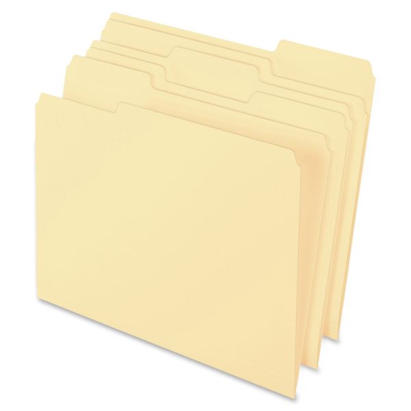 PFX62699 Pendaflex Archival-Quality File Folders, 1/3 Cut Top Tab, Letter, Manila, 100/Box