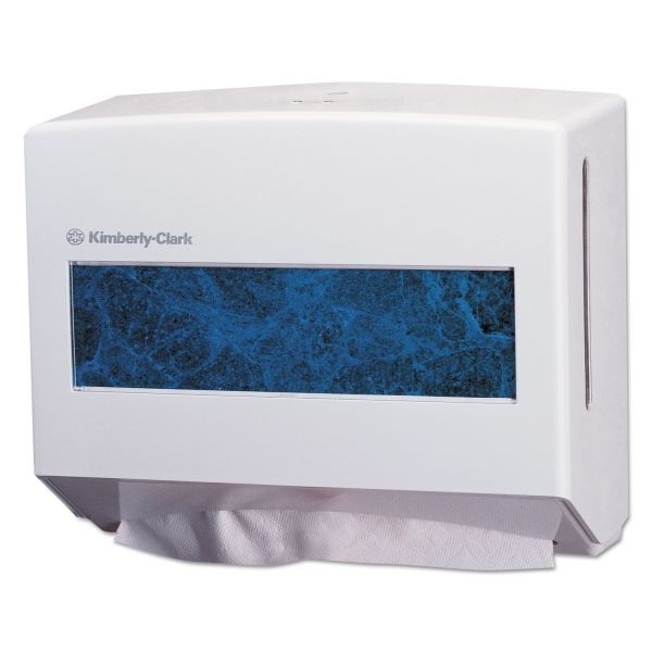 KCC09214 Kimberly-Clark Professional* Scottfold Compact Towel Dispenser, 10 3/4w x 4 3/4d x 9h, White