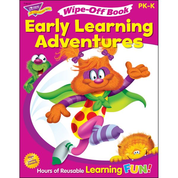 TEP94127 Trend Get Ready For Kindergarten Wipe-off Book Learning Printed Book