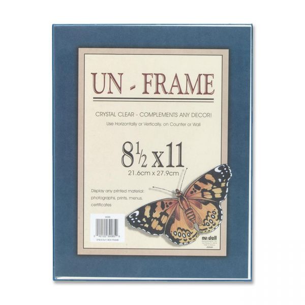 NUD30085 NuDell Un-Frame Box Photo Frame, Plastic, 8-1/2 x 11, Clear