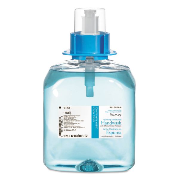 GOJ518803EA PROVON Foaming Medicated Handwash w/Moisturizer, Floral Foam, 1250mL