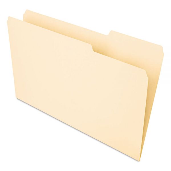 UNV15213 Universal Recycled Interior File Folders, 1/3 Cut Top Tab, Legal, Manila, 100/Box