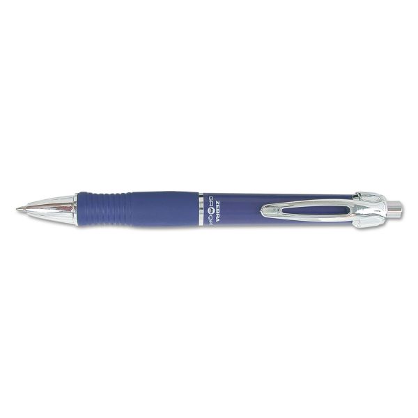 ZEB42620 Zebra GR8 Retractable Gel Pen, Blue nk, Medium, Dozen