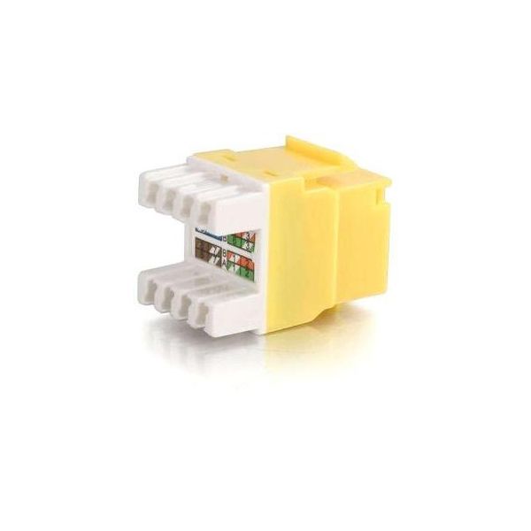 SYNX1953078 C2G Cat5E RJ45 UTP Keystone Jack - Yellow