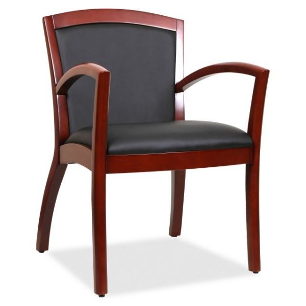 LLR20010 Lorell Arched Arms Wood Guest Chair
