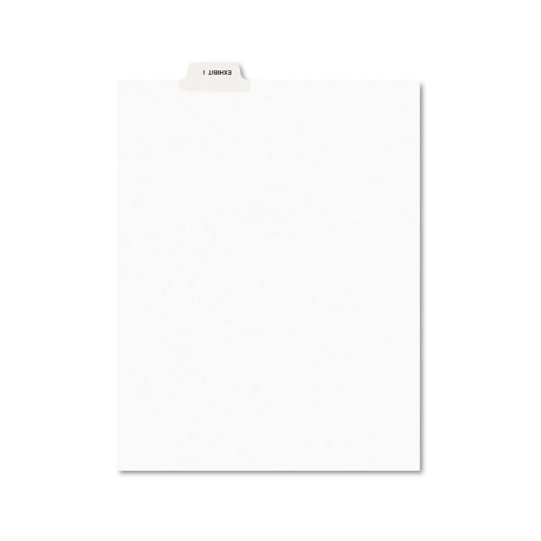 AVE11948 Avery-Style Preprinted Legal Bottom Tab Divider, Exhibit I, Letter, White, 25/PK