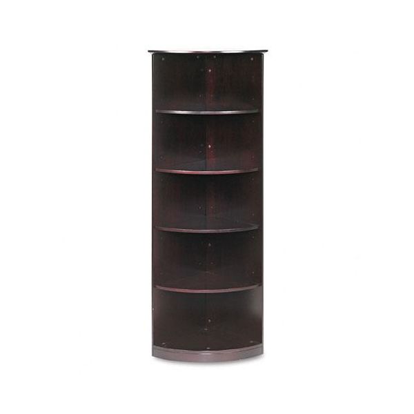 MLNVBQ5MAH Tiffany Industries Corsica Series 1/4 Round Bookcase