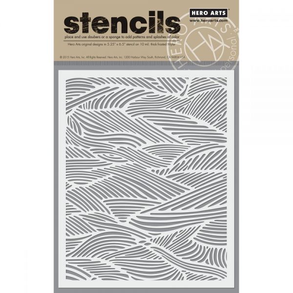NOTM346996 Hero Arts Stencil 6.25"X5.25"