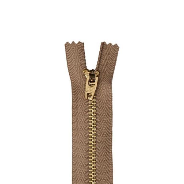 NOTM030564 Brass Jean Metal Zipper 7"