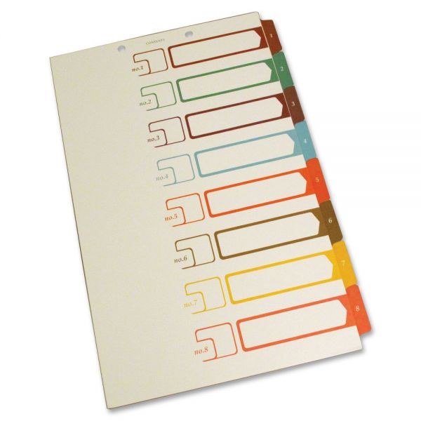 SJPS05278 S J Paper Legal Size Table of Contents Index Dividers