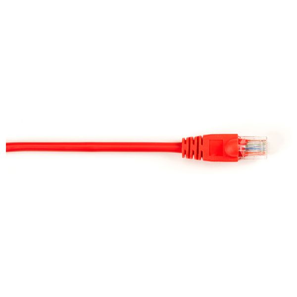 SYNX3207229 Black Box CAT5e Value Line Patch Cable, Stranded, Red, 1-ft. (0.3-m)