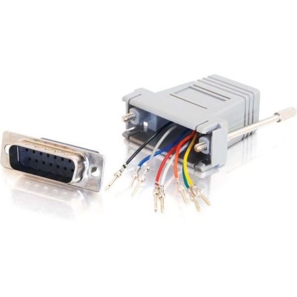 SYNX2045481 C2G RJ45 to DB15 Male Modular Adapter