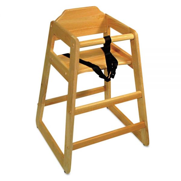 ADCHCW1 Adcraft High Chair, Natural, Wood