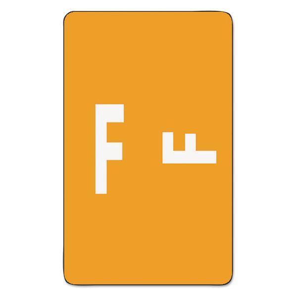 SMD67176 Smead Alpha-Z Color-Coded Second Letter Labels, Letter F, Orange, 100/Pack