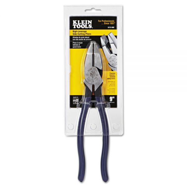 KLND2139NE Klein Tools NE-Nose High-Leverage Side-Cut Pliers, 9 3/8" Tool Length, 25/32" Cutters