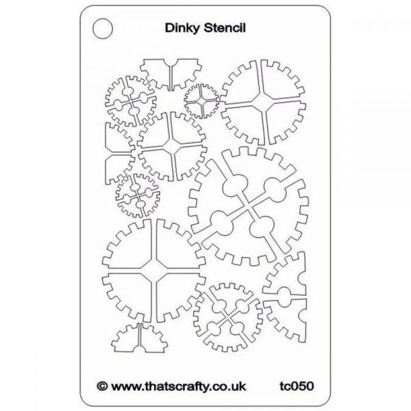 NOTM370055 That's Crafty Dinky Stencil 3"X4.75"