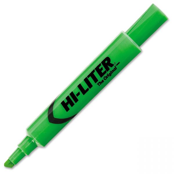 AVE24020 Avery HI-LITER Desk-Style Highlighter, Chisel Tip, Fluorescent Green Ink, Dozen