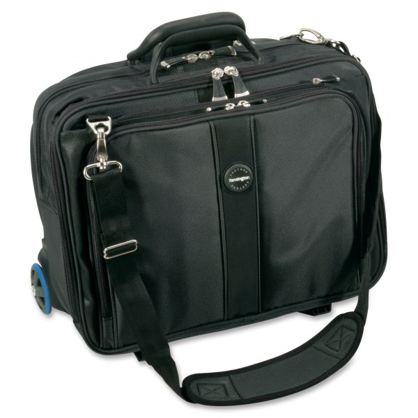 KMW62348 Kensington Contour Rolling Laptop Case, Nylon, 17-1/2 x 9-1/2 x 13, Black