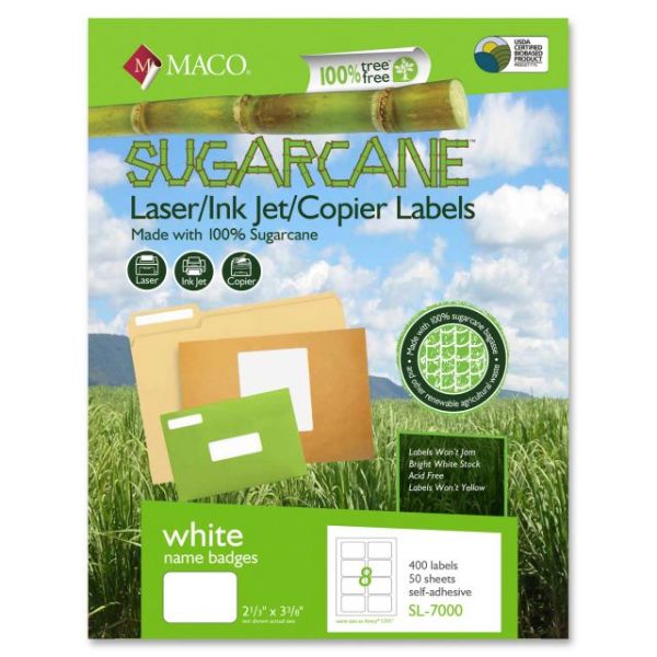 MACMSL7000 Maco Sugarcane Name Badge Labels