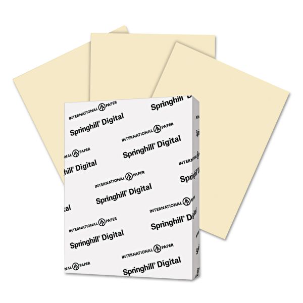 SGH056000 Springhill Digital Vellum Bristol Color Cover, 67 lb, 8 1/2 x 11, Ivory, 250 Sheets/Pack