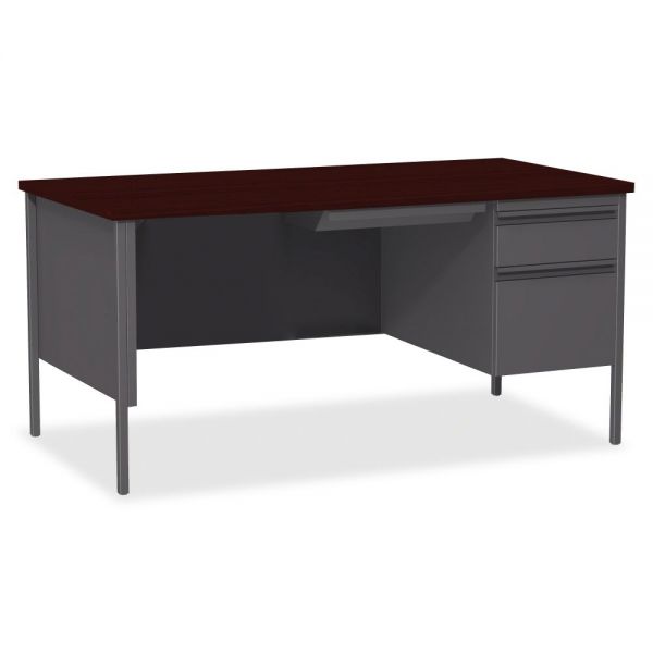 LLR60916 Lorell Fortress Series Right-Pedestal Computer Desk