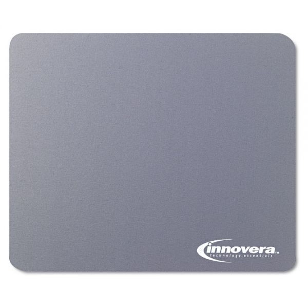 IVR52449 Innovera Natural Rubber Mouse Pad, Gray