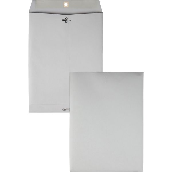 QUA38590 Quality Park Clasp Envelope, 9 x 12, 28lb, Executive Gray, 100/Box