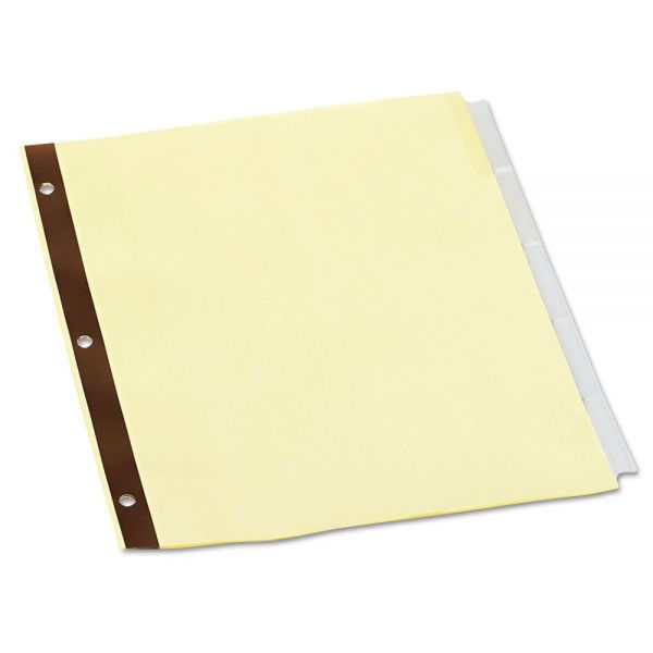 UNV20861 Universal Extended Insert Indexes, 5-Tab, Clear Tab, Letter, 24 Sets