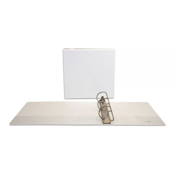 UNV20748 Universal Economy 3-Ring View Binder, 3" Capacity, Slant-Ring, White