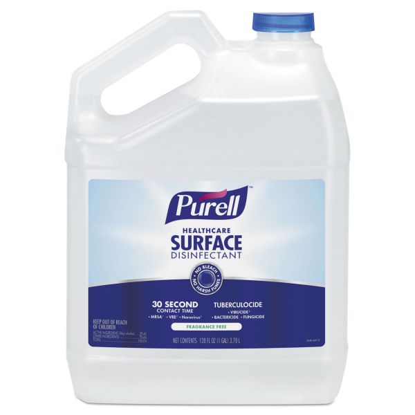 GOJ434004EA PURELL Healthcare Surface Disinfectant, Fragrance Free, 128 oz Bottle