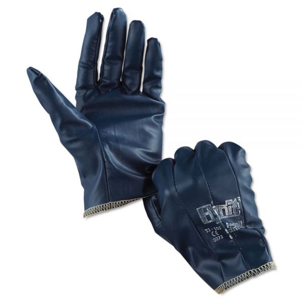ANS321058 AnsellPro Hynit Nitrile-Impregnated Gloves, Size 8