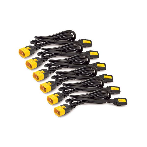 SYNX3608909 APC by Schneider Electric Power Cord Kit (6 ea), Locking, C13 to C14, 1.2m, North America
