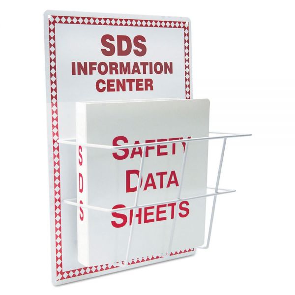LMTHZRS407 LabelMaster SDS Information Center, 15 x 20, White/Red