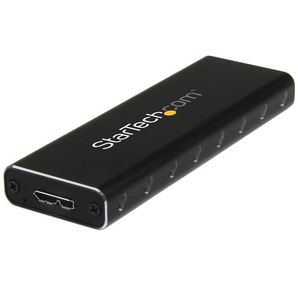 SYNX4127267 StarTech.com M.2 to SATA SSD Enclosure - USB 3.0 with UASP - External M.2 SSD Enclosure - Aluminum